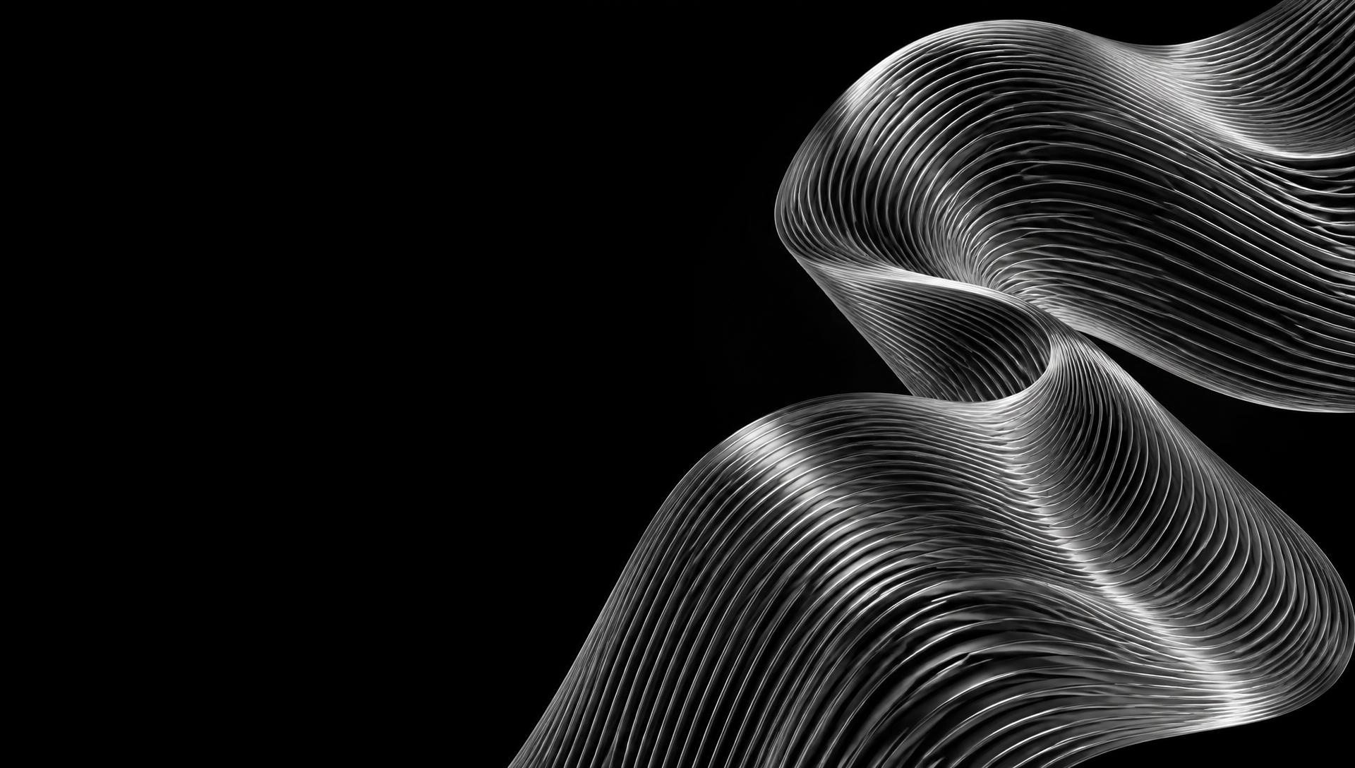 Flowing mathematical waves of interconnected data points